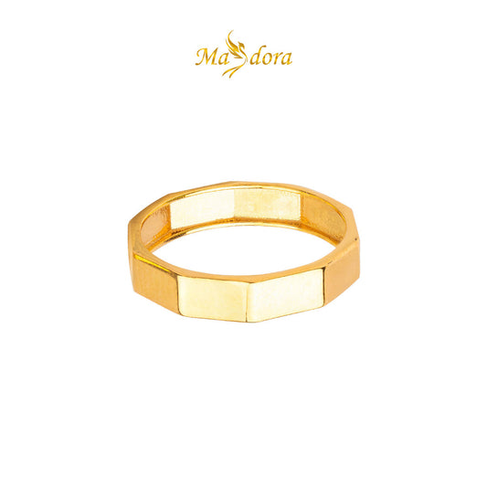 MASDORA 916 Gold Ring Rings Cincin Emas ~ Golden Verona Band (EMAS 916/22K)