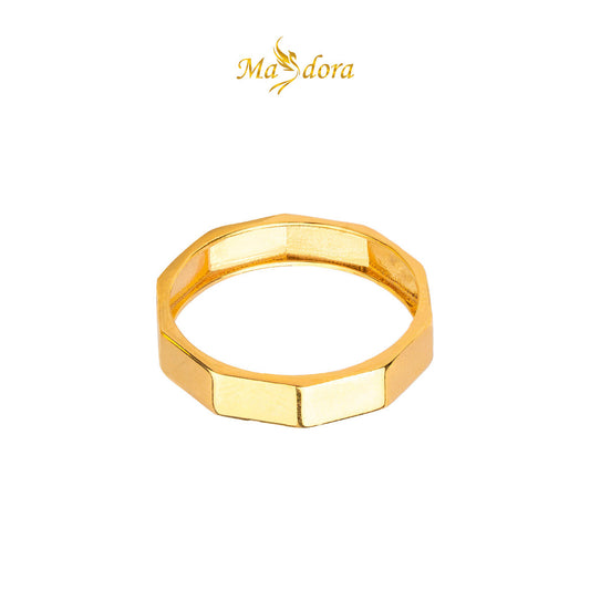 MASDORA 916 Gold Ring Rings Cincin Emas ~ Golden Verona Band (EMAS 916/22K)
