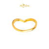 MASDORA 916 Gold Ring Rings Cincin Emas ~ Golden Subtle V (EMAS 916/22K)