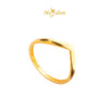 MASDORA 916 Gold Ring Rings Cincin Emas ~ Golden Subtle V (EMAS 916/22K)