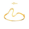 MASDORA 916 Gold Bangle Gelang Tangan Emas ~ Golden Elegant Sway (EMAS 916/22K)