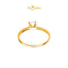 MASDORA 916 Gold Ring Rings Cincin Emas ~ Sparkling Aurora Solitaire  (EMAS 916/22K)