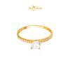 MASDORA 916 Gold Ring Rings Cincin Emas ~ Sparkling Aurora Solitaire  (EMAS 916/22K)