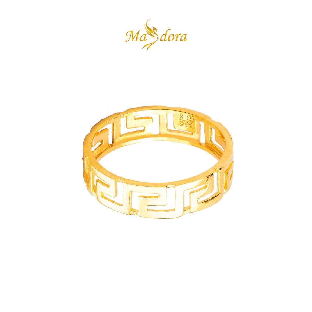 MASDORA 916 Gold Ring Rings Cincin Emas ~ Golden Pristine Grace (EMAS 916/22K)