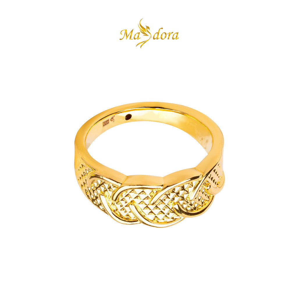 MASDORA 916 Gold Ring Rings Cincin Emas ~ HG Mini Classic Twine (EMAS 916/22K)