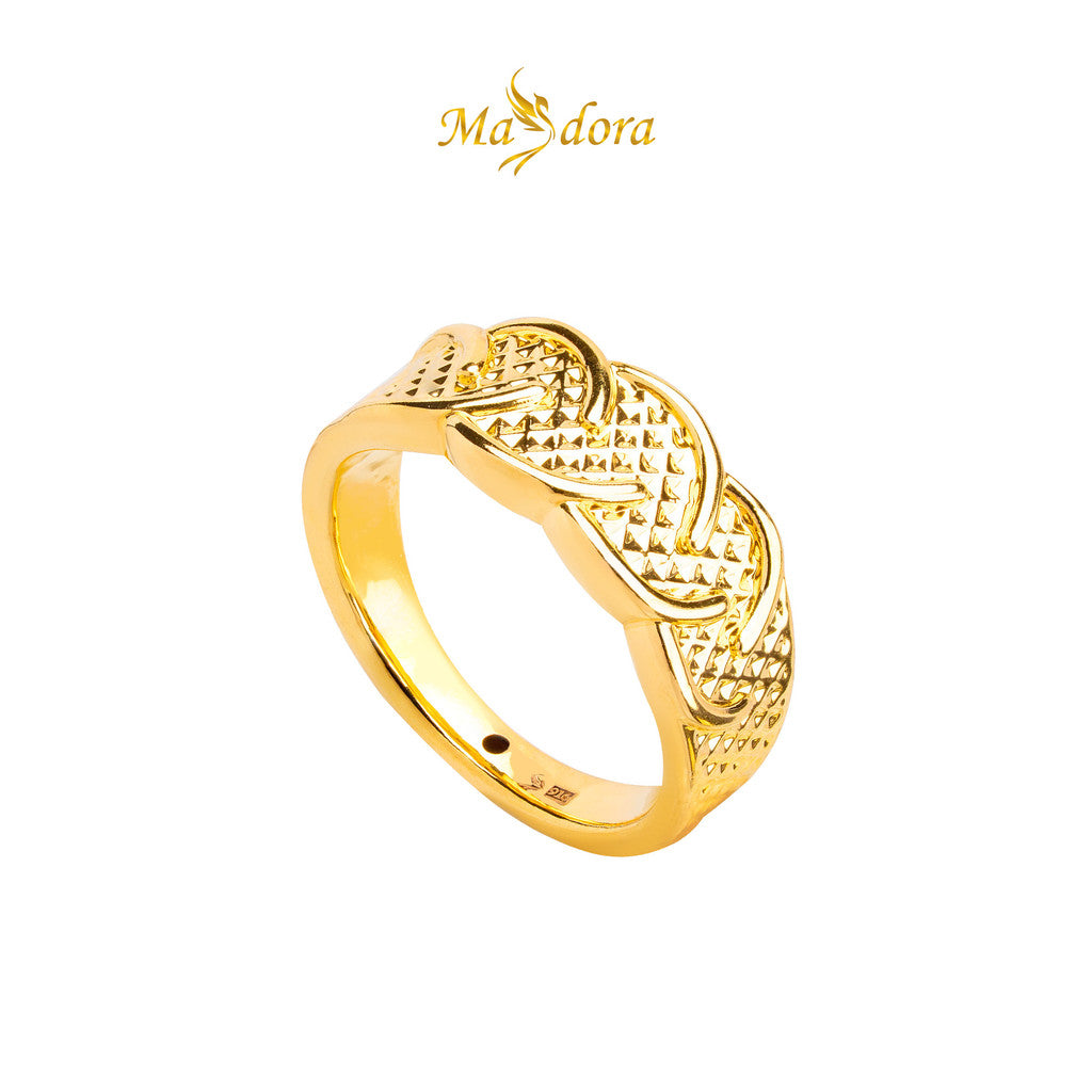 MASDORA 916 Gold Ring Rings Cincin Emas ~ HG Mini Classic Twine (EMAS 916/22K)