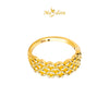 MASDORA 916 Gold Ring Rings Cincin Emas ~ HG Golden Arrayed Ixora (EMAS 916/22K)