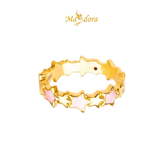 MASDORA 916 Gold Ring Rings Cincin Emas ~ HG Starry Link (EMAS 916/22K)