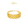 MASDORA 916 Gold Ring Rings Cincin Emas ~ HG Golden Arrayed Ixora (EMAS 916/22K)