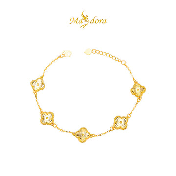 MASDORA 916 Gold Bracelet Rantai Tangan Emas ~ HG Clover Gold (M) (EMAS 916/22K)