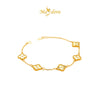 MASDORA 916 Gold Bracelet Rantai Tangan Emas ~ HG Clover Gold (M) (EMAS 916/22K)