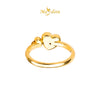 MASDORA 916 Gold Ring Rings Cincin Emas ~ HG Twinnie Heart (EMAS 916/22K)