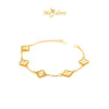 MASDORA 916 Gold Bracelet Rantai Tangan Emas ~ HG Clover Gold (M) (EMAS 916/22K)