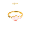 MASDORA 916 Gold Ring Rings Cincin Emas ~ HG Twinnie Heart (EMAS 916/22K)