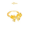 MASDORA 916 Gold Ring Rings Cincin Emas ~ HG Golden Ruffled Butterfly (EMAS 916/22K)