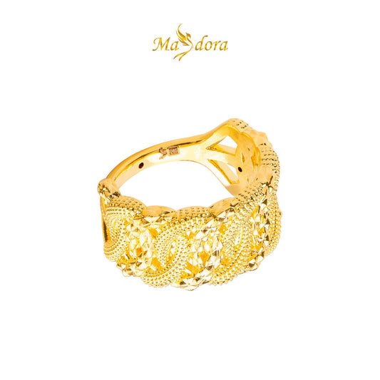 MASDORA 916 Gold Ring Rings Cincin Emas ~ HG Golden Gilded  Rumple (EMAS 916/22K)