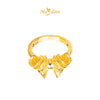 MASDORA 916 Gold Ring Rings Cincin Emas ~ HG Golden Ruffled Butterfly (EMAS 916/22K)