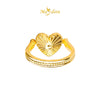 MASDORA 916 Gold Ring Rings Cincin Emas ~ HG Golden Two-sided Love (EMAS 916/22K)