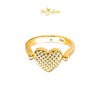 MASDORA 916 Gold Ring Rings Cincin Emas ~ HG Golden Two-sided Love (EMAS 916/22K)