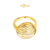 MASDORA 916 Gold Ring Rings Cincin Emas ~ HG Round Ripple Wave (EMAS 916/22K)