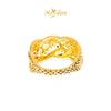MASDORA 916 Gold Ring Rings Cincin Emas ~ HG Braided Half Paved (EMAS 916/22K)