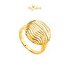 MASDORA 916 Gold Ring Rings Cincin Emas ~ HG Round Ripple Wave (EMAS 916/22K)