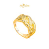 MASDORA 916 Gold Ring Rings Cincin Emas ~ HG Braided Half Paved (EMAS 916/22K)