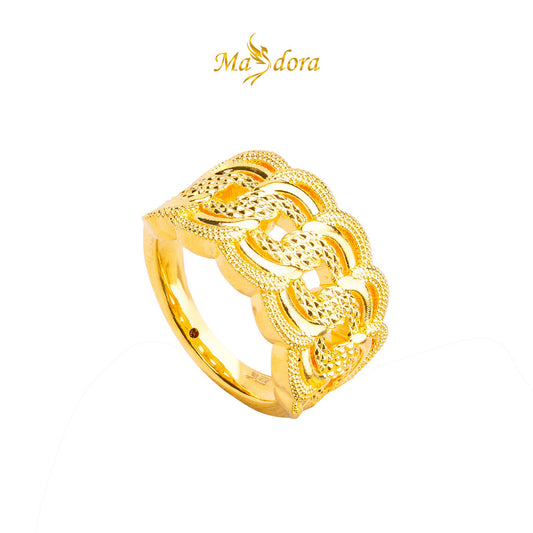 MASDORA 916 Gold Ring Rings Cincin Emas ~ HG Enormous Coco King (EMAS 916/22K)