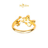 MASDORA 916 Gold Ring Rings Cincin Emas ~ HG Triple Genuine Butterfly (EMAS 916/22K)
