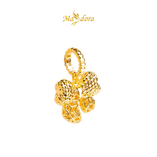 MASDORA 916 Gold Pendant Loket Emas ~ HG Geometry Flora (EMAS 916/22K)