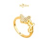 MASDORA 916 Gold Ring Rings Cincin Emas ~ HG Triple Genuine Butterfly (EMAS 916/22K)