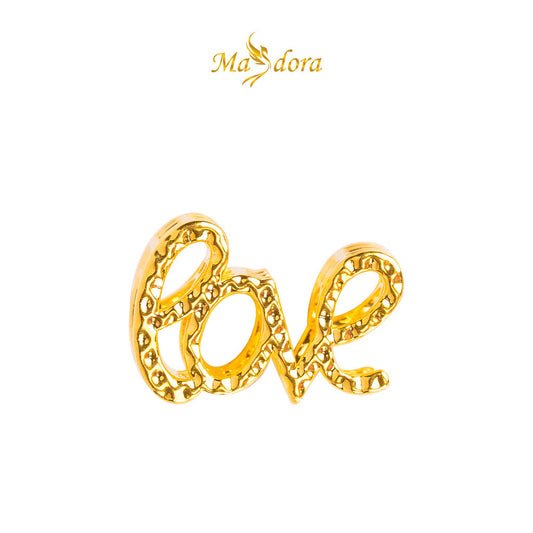 MASDORA 916 Gold Pendant Loket Emas ~ HG Steno L.O.V.E (EMAS 916/22K)
