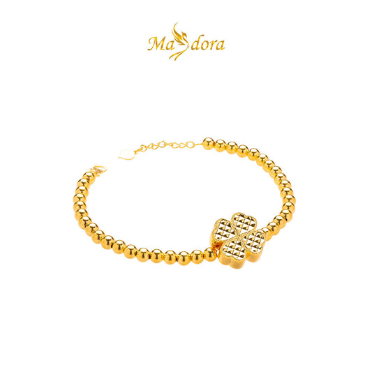 MASDORA 916 Gold Bracelet Rantai Tangan Emas ~ HG Enormous Lucky Clover Boba (EMAS 916/22K)