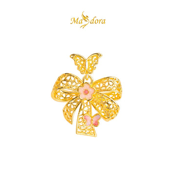 MASDORA 916 Gold Pendant Loket Emas ~ HG Classic Ribbon (EMAS 916/22K)