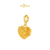 MASDORA 916 Gold Pendant Loket Emas ~ HG Daisy Hibiscus Heart (EMAS 916/22K)