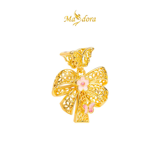 MASDORA 916 Gold Pendant Loket Emas ~ HG Classic Ribbon (EMAS 916/22K)