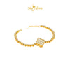 MASDORA 916 Gold Bracelet Rantai Tangan Emas ~ HG Enormous Lucky Clover Boba (EMAS 916/22K)