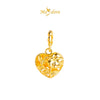 MASDORA 916 Gold Pendant Loket Emas ~ HG Daisy Hibiscus Heart (EMAS 916/22K)