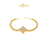 MASDORA 916 Gold Bracelet Rantai Tangan Emas ~ HG Enormous Lucky Clover Boba (EMAS 916/22K)