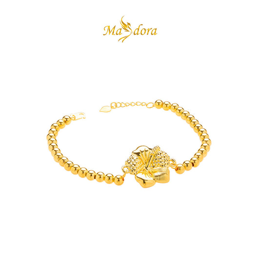MASDORA 916 Gold Bracelet Rantai Tangan Emas ~ HG Blooming Boba (EMAS 916/22K)