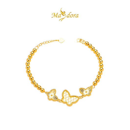 MASDORA 916 Gold Bracelet Rantai Tangan Emas ~ HG Butterfly Boba (EMAS 916/22K)