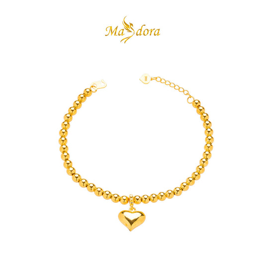 MASDORA 916 Gold Bracelet Rantai Tangan Emas ~ HG Fluffy Love Boba (EMAS 916/22K)