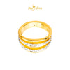 MASDORA 916 Gold Ring Rings Cincin Emas ~ HG Duotone Minimalist Cascade (EMAS 916/22K)