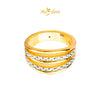 MASDORA 916 Gold Ring Rings Cincin Emas ~ HG Duotone Minimalist Cascade (EMAS 916/22K)