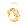 MASDORA 916 Gold Ring Rings Cincin Emas ~ HG Duotone Central Infinity (EMAS 916/22K)