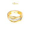 MASDORA 916 Gold Ring Rings Cincin Emas ~ HG Duotone Central Infinity (EMAS 916/22K)
