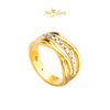 MASDORA 916 Gold Ring Rings Cincin Emas ~ HG Duotone Central Infinity (EMAS 916/22K)