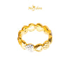 MASDORA 916 Gold Ring Rings Cincin Emas ~ HG Duotone Diamond Heart Band (EMAS 916/22K)