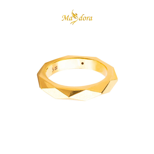 MASDORA 916 Gold Ring Rings Cincin Emas ~ HG Golden Sided Band (EMAS 916/22K)