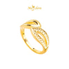 MASDORA 916 Gold Ring Rings Cincin Emas ~ HG Golden Split Droplets (EMAS 916/22K)
